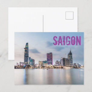 Saigon (Ho Chi Minh City) HCMC Vietnam souvenir Helg Vykort