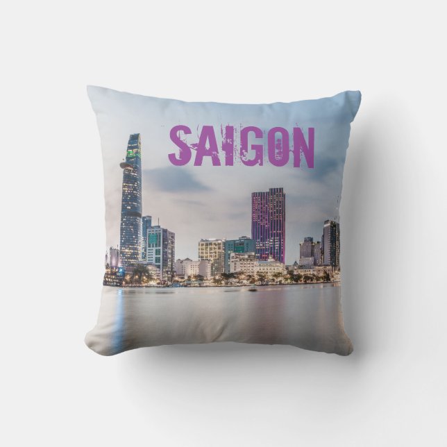 Saigon (Ho Chi Minh City) HCMC Vietnam souvenir Kudde (Framsida)