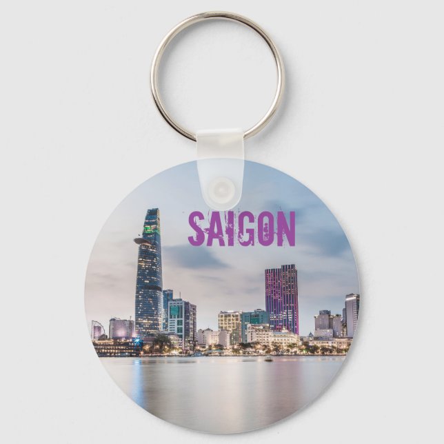 Saigon (Ho Chi Minh City) HCMC Vietnam souvenir Nyckelring (Framsida)