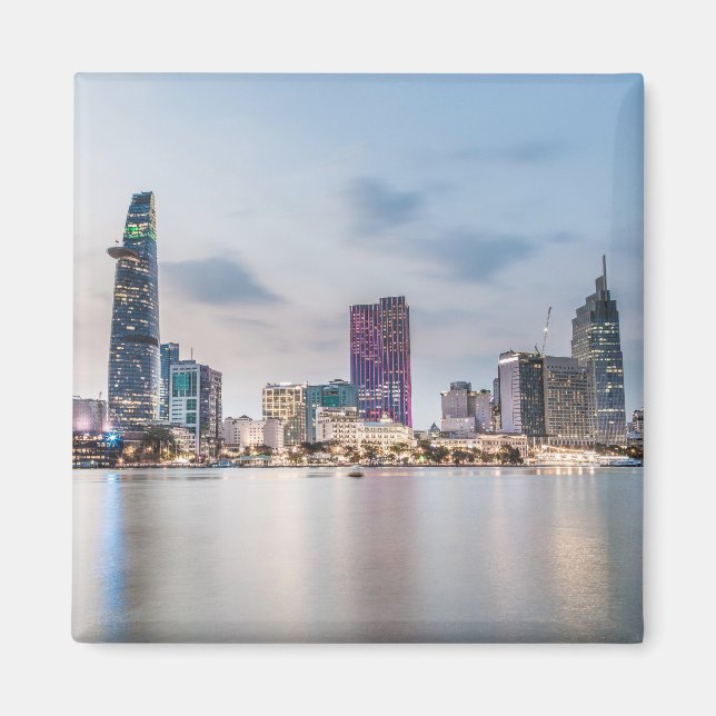 Saigon (Ho Chi Minh City) HCMC Vietnam souvenir Po Magnet (Framsidan)