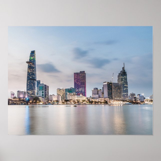 Saigon (Ho Chi Minh City) HCMC Vietnam souvenir Poster (Framsidan)