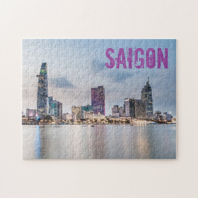 Saigon (Ho Chi Minh City) HCMC Vietnam souvenir Pussel (Horisontell)