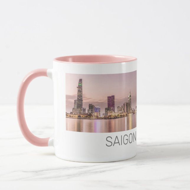 Saigon Ho Chi Minh City HCMC Vietnam Sunset Mugg (Vänster)