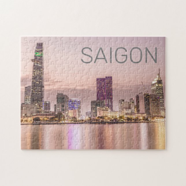 Saigon Ho Chi Minh City HCMC Vietnam Sunset Pussel (Horisontell)