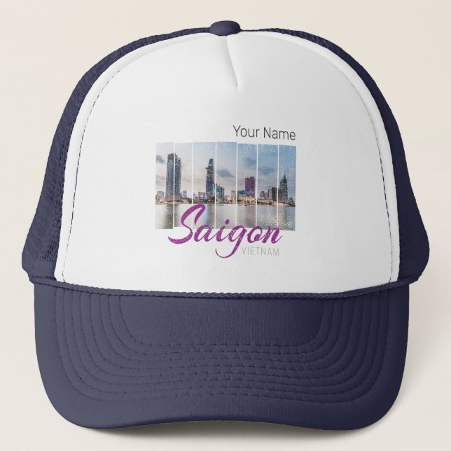 Saigon (Ho-Chi-Minh-Stadt) HCMC Vietnam Souvenir Keps (Framsida)