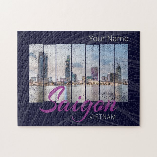 Saigon (Ho-Chi-Minh-Stadt) HCMC Vietnam Souvenir Pussel (Horisontell)