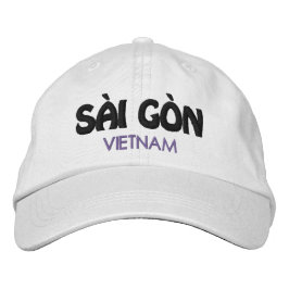 Saigon, Vietnam Embroied Baseball Cap Broderad Keps
