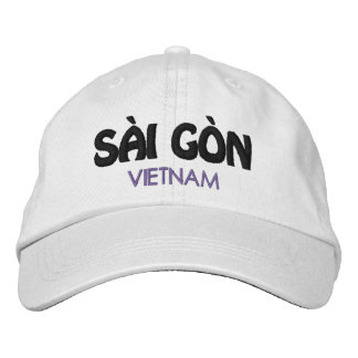 Saigon, Vietnam Embroied Baseball Cap Broderad Keps
