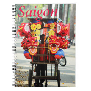 Saigon Vietnam - Gott nytt år Lejon dans 2024 Anteckningsbok