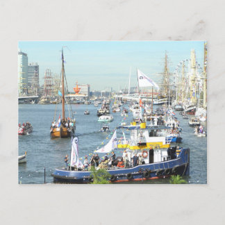SAIL Amsterdam Boat Parad DIY-vykort Helg Vykort
