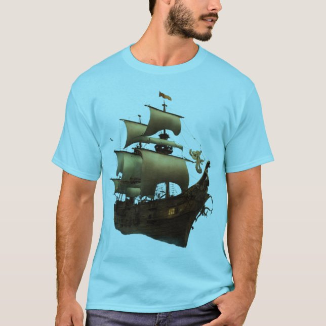 Sail and Anchor T-Shirt - Navigating Life's Journe (Framsida)