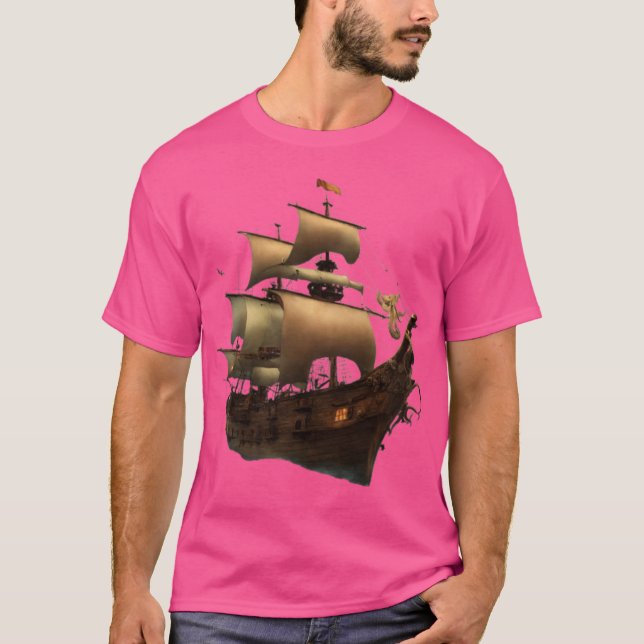 Sail and Anchor T-Shirt - Navigating Life's Journe (Framsida)