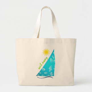 Sail Away in turquoise... Jumbo Tygkasse