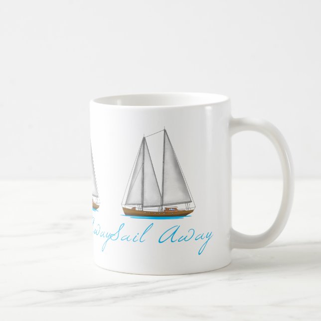 Sail Away Kaffemugg (Höger)