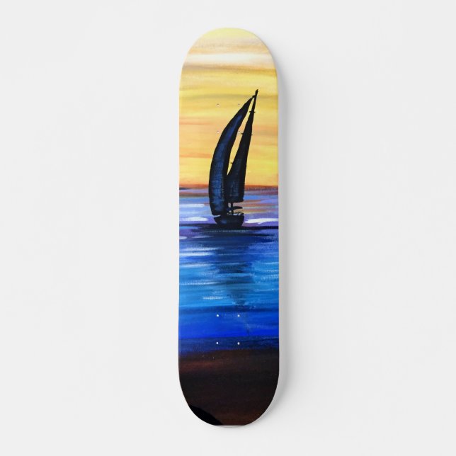 Sail Away Mini Skateboard Bräda 18,5 Cm (Framsida)