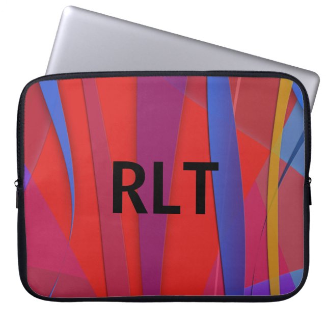 Sail Away Monogrammed Laptop Fodral (Framsidan)