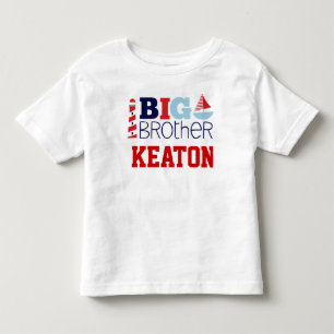 Sail Away Nautical Big Brother T-Shirt