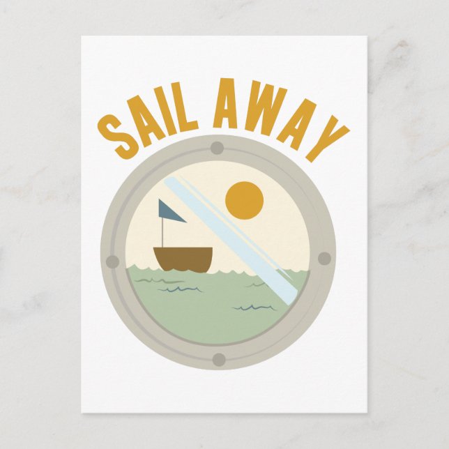 Sail Away Vykort (Framsida)