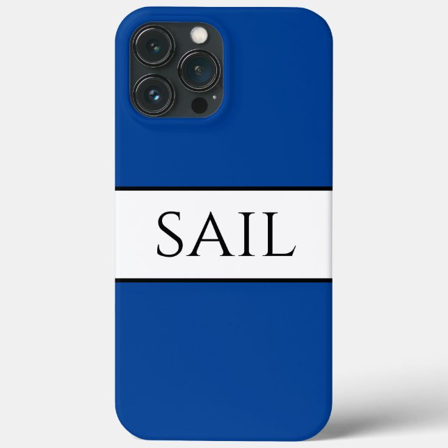 SAIL Nautical Sporty Fold Deep Blue White Rand (Baksida)