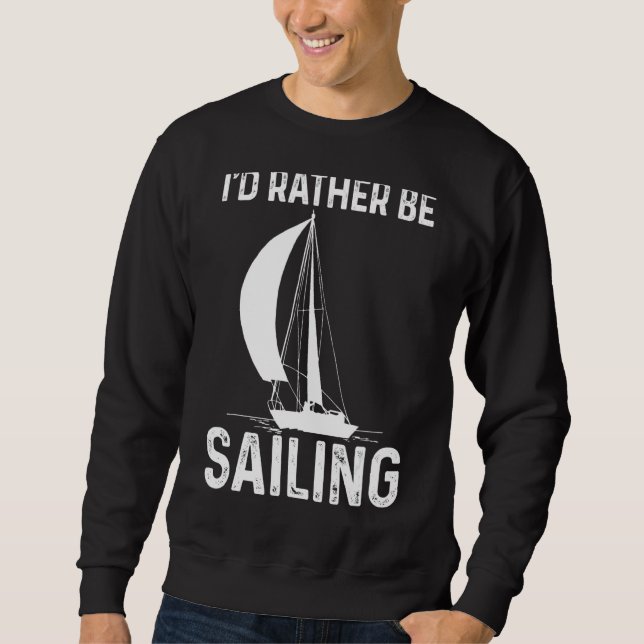 Sail Seaman Seafrer Seehund Kapten Lång Ärmad Tröja (Framsida)