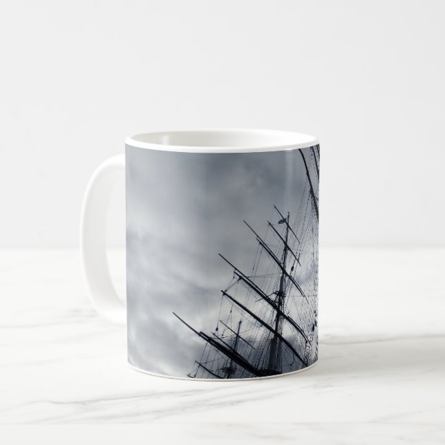 Sail Shrouds White Coffee Mugg (Framsida vänster)