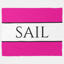 SAIL Sporty Roligt Bright Nautical Rosa White Rand