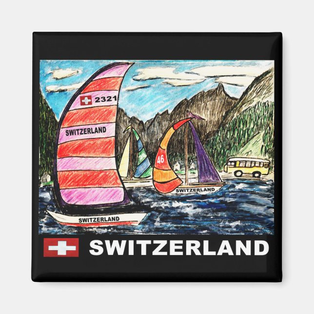 Sail Swiss Magnet (Framsidan)