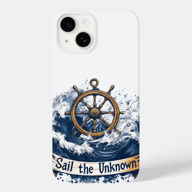"Sail the Unknown" - Nautisk-inspirerad design (Baksida)