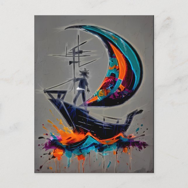 Sail Your Own Storm Vykort (Framsida)