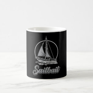 Sailbait Boat Sailing Boating Yacht Sailboat FUNny Kaffemugg