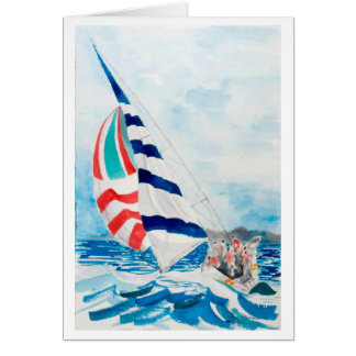 Sailboalarge0001 Hälsningskort