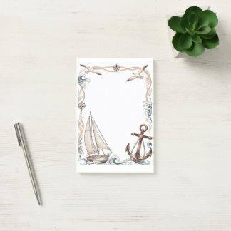 Sailboat And Anchor Post-it Block