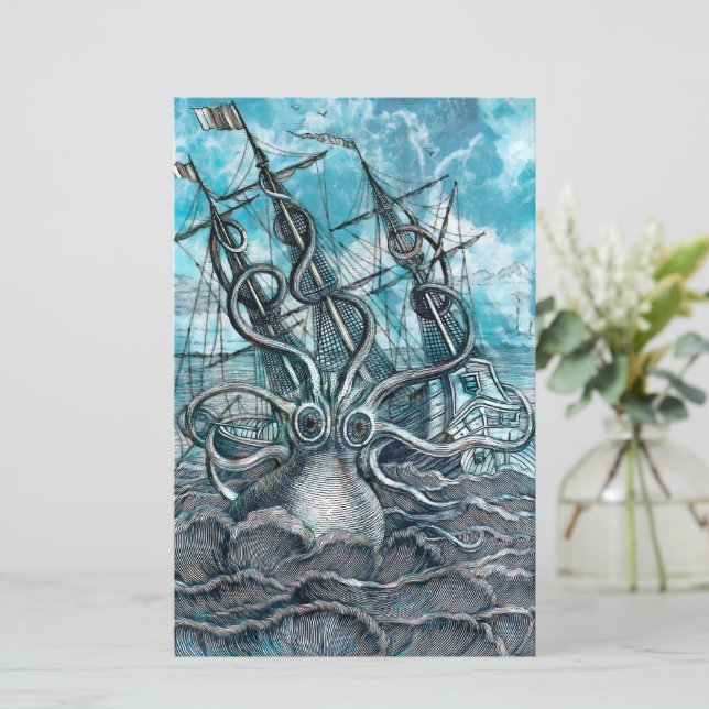 Sailboat-båten av arten Octopus Blue Sea (Stående Fram)
