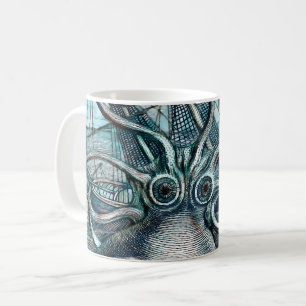 Sailboat-båten av arten Octopus Blue Sea Kaffemugg