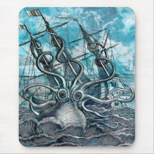 Sailboat-båten av arten Octopus Blue Sea Musmatta
