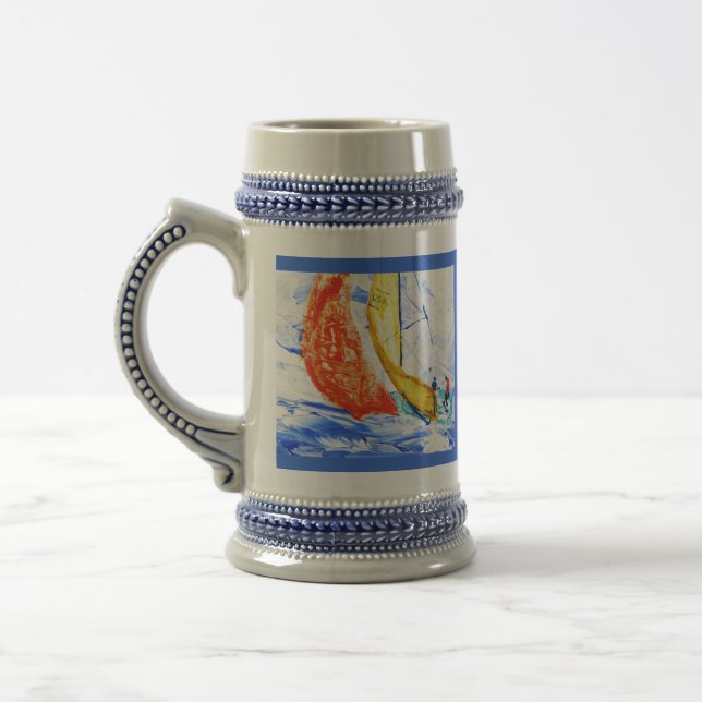Sailboat Beer Stein Sejdel (Vänster)