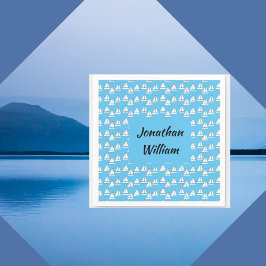 Sailboat Birthday Pappersservett