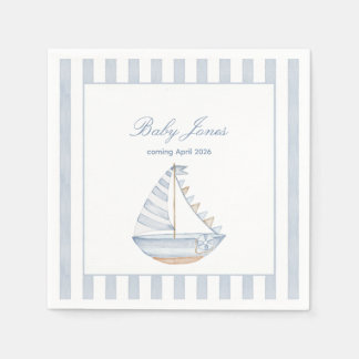Sailboat Cocktail Napkin Pappersservett