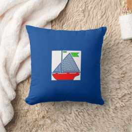 Sailboat Dekorativ kudde