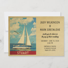 Sailboat-inbjudan till Stuart Wedding Inbjudningar
