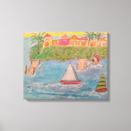 Sailboat Island Canvastryck