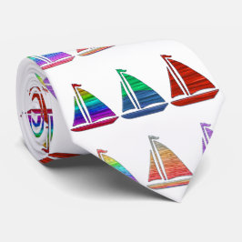 Sailboat necktie slips