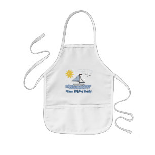Sailboat O Baking Buddy Barnförkläde