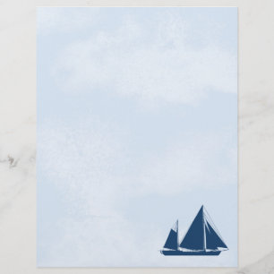 Sailboat och Himlar Stationery Letterhead