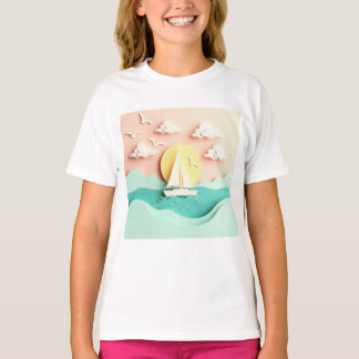 Sailboat on the Sea T Shirt