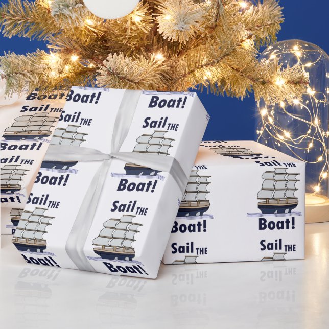 Sailboat  presentpapper (Helgdagar)