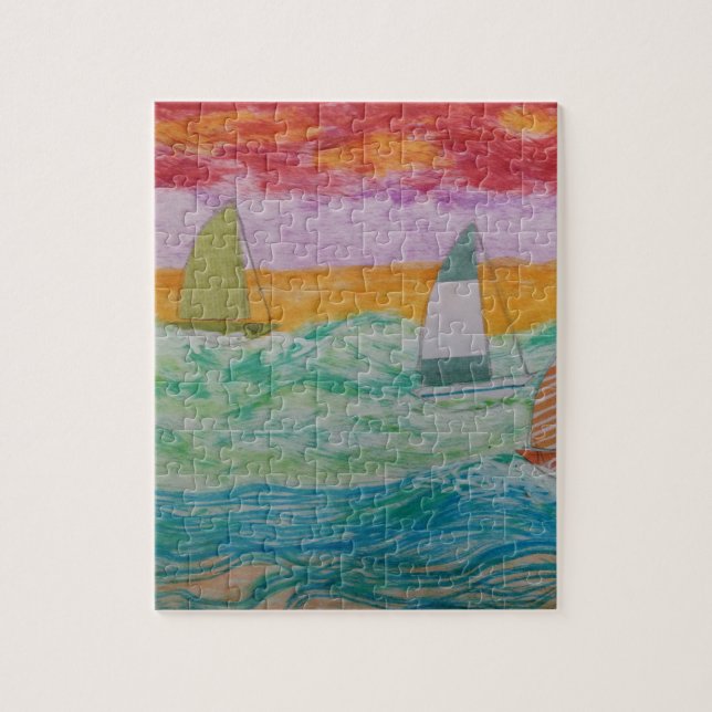 Sailboat Puzzle Pussel (Vertikal)