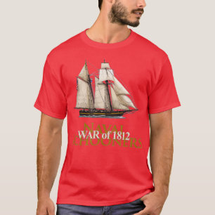 SAILBOAT SCHOONER NAVAL BOAT KRIG I HISTORIEN T SHIRT