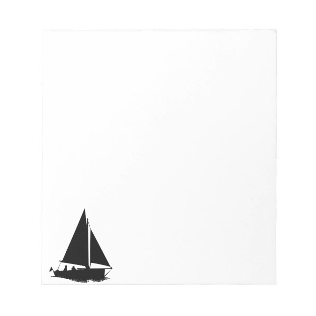 Sailboat Silhouette Anteckningsblock (Framsida)