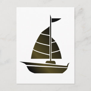 Sailboat Silhouette Vykort
